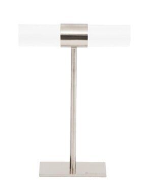 KENDRA SCOTT Silver High Acrylic Metal T Bar Jewelry Bracelet Stand Display nib